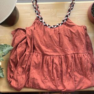 NWT Marine Layer Braided Strap Maxi Dress Baked Clay XL